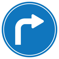 Traffic Signs Turn Right Forward
