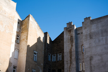 Old residential building corner