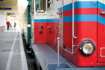 Locomotive at the platform