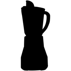 A silhouette of a blender