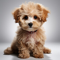Cute poodle dog