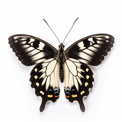 Realistic swallowtail butterfly.  3D illustration digital art design, generative AI