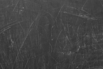 chalk wiped out on a  chalkboard. back to school. black and white - obrazy, fototapety, plakaty