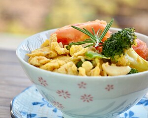 토마토와 채소 계란볶음, 요리