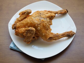 통닭, 닭튀김, 음식, 식사, 요리