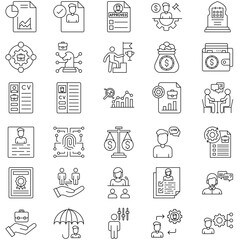 Human Resources Icon Pack set