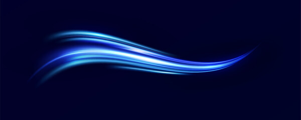 Neon light.Motion speed light lines.Colorful wave effect.Squiggle.Swirl curve effect.