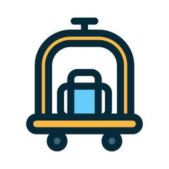 Luggage Trolley Icon