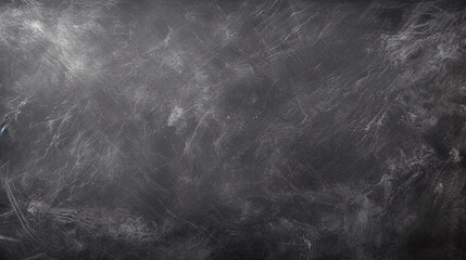 Dark chalk stone board empty flat background with white scratch line pattern. Black grunge background generative AI