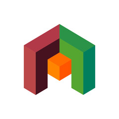 Monogram design vector logo. Monogram initial letter mark A logo design. Monogram design vector logo. Monogram initial letter mark A logo design simple A monogram