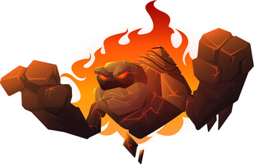 Fire Stone Monster © klyaksun