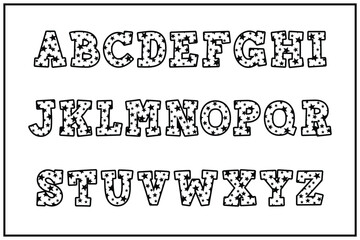 Versatile Collection of Little Star Alphabet Letters for Various Uses