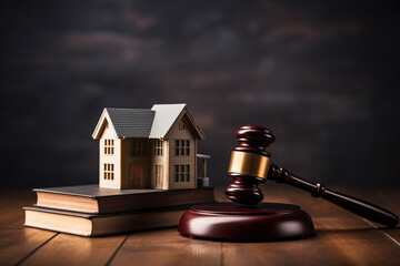 Real estate concept judge gavel 