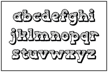 Versatile Collection of Brick Wall Alphabet Letters for Various Uses