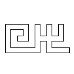 Kufi font outline