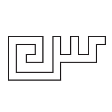 geometric black line art design clip art preview