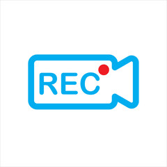 REC icon vector illustration symbol