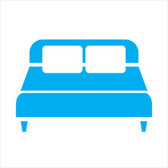 bed icon vector illustration symbol