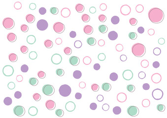 colorful circles seamless pattern background design