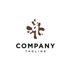 chocolate mud Number 9 logo icon vector template.eps