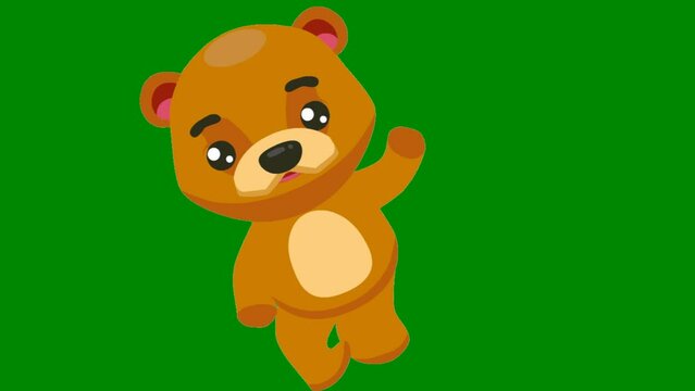 teddy bear toy green screen