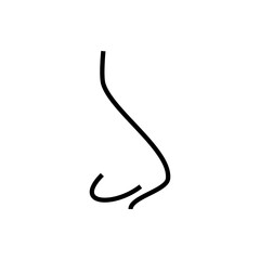 nose icon vector design templates