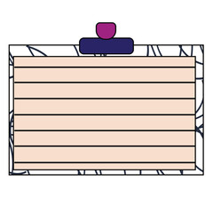 Fully editable vector with pattern. Reminder paper notes vector . Notes, notebook. Graphic element for your design.