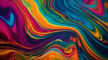 Psychedelic Dreamscape, Hyper-Realistic Art with Vibrant Colors and Mind-Bending Background. Generative AI