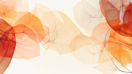 Autumn abstract background with organic lines and tee