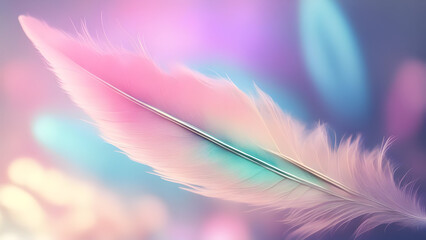Colorful Purple feather background