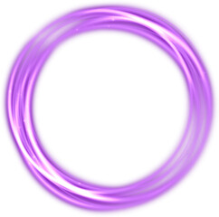 Luminous white lines of speed. Glowing Circular Halo