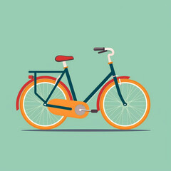 retro bicycle illustration