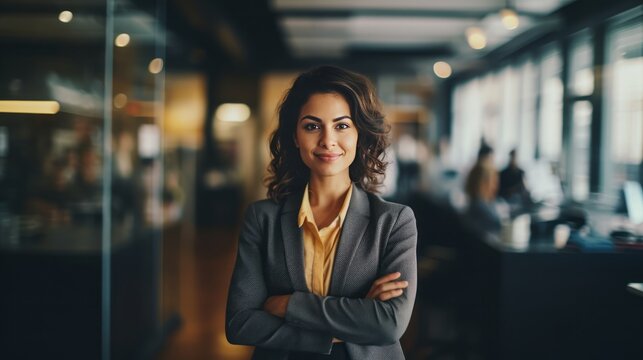 Portrait of a Female executive executive in the office.