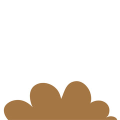 Dark Brown Cloud Cartoon