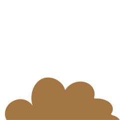 Dark Brown Cloud Cartoon