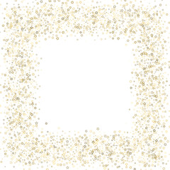 Gold Glitter Stars. Luxury Shiny Confetti.