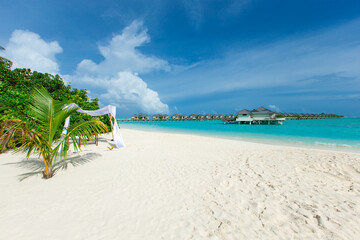 beach and tropical sea . nature background