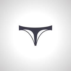 Thong Panties isolated icon. Panties icon