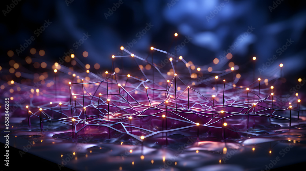 Aufkleber amethyst token hedera hashgraph against a darkened background. depicting the efficiency of directed 