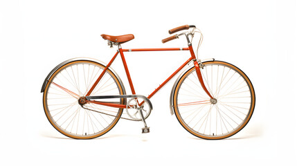 Bicycle on white background
