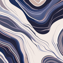 Marble seamless pattern. Abstract background with hand drawn waves. Vector illustration.