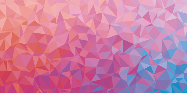 pink low poly abstract background