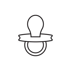 pacifier icon vector