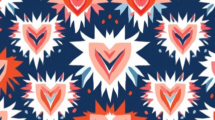 Fototapeta premium ikat seamless pattern backgrounds