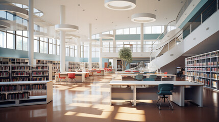 Modern library of High school
