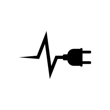 recommend clip art: Electrical power plug with current and voltage symbol.