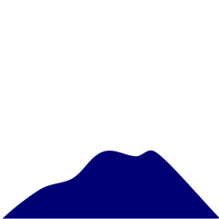 Blue Dark Mountain Sillhouette