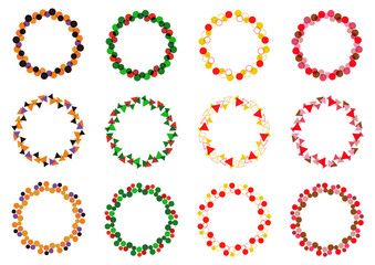 季節のイベントフレーム_ハロウィン,クリスマス,正月,バレンタイン