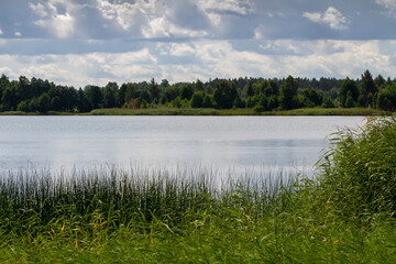 Landscape of the big lake.