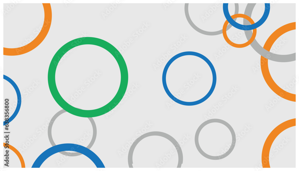 Poster colorful circles on a white background. vector illustration for your design. abstract background wit